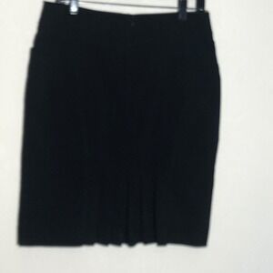 MIXIT Skirt Womens Black Stretch Mini Skirt Classy Or Casual  Kick Pleat in back